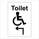 GG401 Toilet Up Left Wheelchair Access