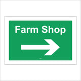 TR915 Farm Shop Right Arrow Direction Location