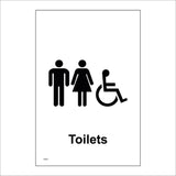 TS024 Toilets Male Female Disabled Accessible Black On White