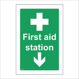 FS456 First Aid Station Down Arrow