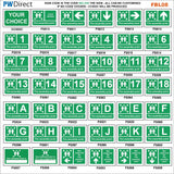 AFBL04 Fire Exit Allanfa Dan Dihangfa Emergency Slide Open Custom Welsh Signs