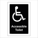TS045 Accessible Toilet White On Black