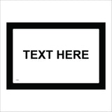 Test Version Sign Custom Made to order