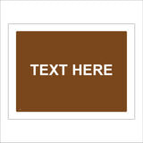 CC002L Text Here Brown White Design Create Unique