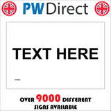 CC003A Custom Made Sign Choose Your Wording  Sign