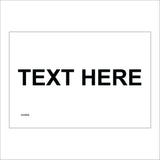 CC003A Custom Made Sign Choose Your Wording  Sign