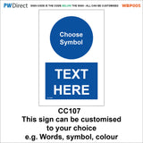 AWBP005 Custom Sign Made To Order Wash Hands Food Preparation Hygiene