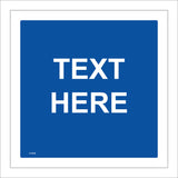 CC202B Blue Text Words Choice Custom Personalise Exclusive