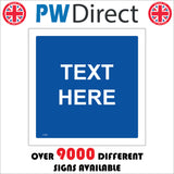 CC202B Blue Text Words Choice Custom Personalise Exclusive