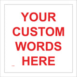 CC203H Your Custom Orange Text Words Design Create Personalise