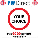 CC500 Prohibited Red Circle Your Words