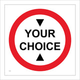 CC501 Height Restriction Sign Your Choice Custom Wording