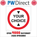 CC501 Height Restriction Sign Your Choice Custom Wording