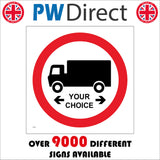 CC503 Lorry Length Your Choice Arrows