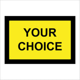 CC522 Your Choice Words Create Custom Yellow Black