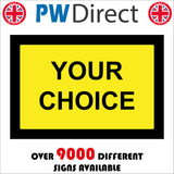 CC522 Your Choice Words Create Custom Yellow Black