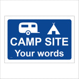 CC536 Camp Site Caravans Tents Glamping