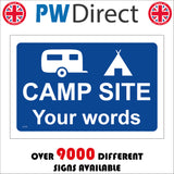 CC536 Camp Site Caravans Tents Glamping