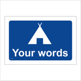 CC538 Your Words Design Create Personalise Tent
