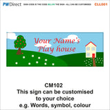 CLL001 Custom Train Totem House Home Personalise Logo Arrow