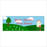 CM102 Summer House Sign with House Tree