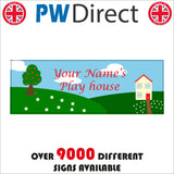 CM102 Summer House Sign with House Tree