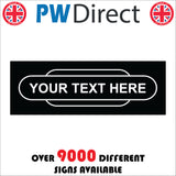 Legomas 300mm x 100mm Totem Sign
