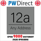 CM298 69 Dickens Road Grey Personalise Custom House Number Plate Road Location Sign