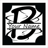 CM302 Your Name Letter Time Segoe Print A-Z Customise Personalise Choice Sign with Custom