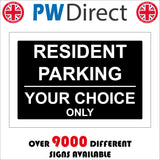 CM335 Resident Parking No 9 Building Name Choice Personalise