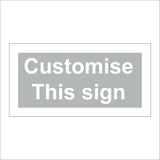 CM362 Customise This Sign Grey White Door Wall Poem Verse Name Words