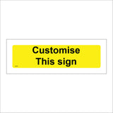 CM375 Customise This Sign Yellow Black Change Alter Verse Name
