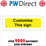 CM375 Customise This Sign Yellow Black Change Alter Verse Name