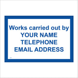 CM395 Works Carried Out By Deatils Contractor Name Phone Website Email