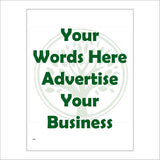 CM399 Green Massage Reiki Therapy Relax Advertise