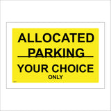CM414 Allocated Parking Number Choice Pick Letter Bay Workplace