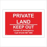 CM416 Private Land Keep Out Phone Property Choice Personal