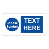 CMA10 Customise A Sign Own Text Symbol Preferred Wording Print Colour Wording