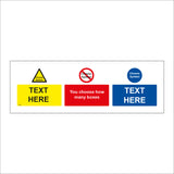 CMU04 Sign Builder Print Your Own Bespoke Text Label Personalised Vinyl Sign