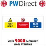 CMU04 Sign Builder Print Your Own Bespoke Text Label Personalised Vinyl Sign
