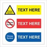 CMU07 Design A Sign Bespoke Choose your Layout Custom Information Badge Sign