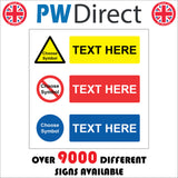 CMU07 Design A Sign Bespoke Choose your Layout Custom Information Badge Sign