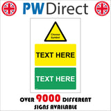 CMU08 Sign Builder Print Your Own Bespoke Text Label Personalised Vinyl Sign