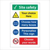 CMU10 Customise A Sign Own Text Symbol Preferred Wording Print Colour Wording