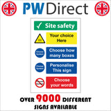 CMU10 Customise A Sign Own Text Symbol Preferred Wording Print Colour Wording