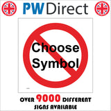 CPR07 Design A Sign Bespoke Choose your Layout Custom Information Badge Sign
