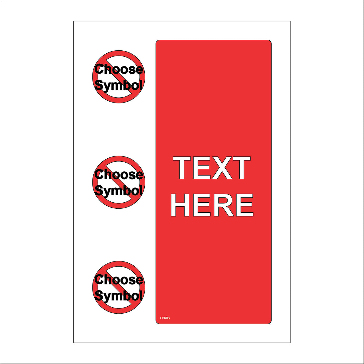 Create Your Own Unique Custom Printed Label Picture Symbol Design Sign ...