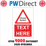 CPR09 Sign Builder Print Your Own Bespoke Text Label Personalised Vinyl Sign