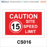 ABL006 Danger Construction Keep Out Site Safety Speed Limit Signs
