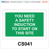 ABL007 Construction Site Safety PPE Keep Out Danger Office